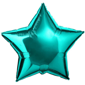 Воздушный шар звезда Бирюзовая 46см.