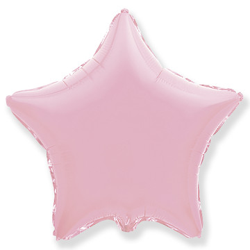 Воздушный шар звезда нежно-розовая 81 см.