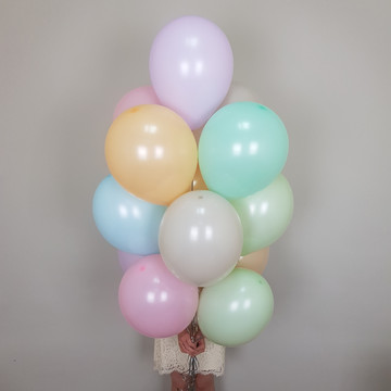 Воздушные шары Ассорти макарунс 35 см.