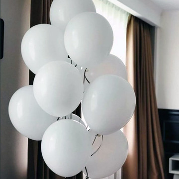 Воздушные шары Белые пастельные