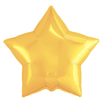 Воздушный шар звезда Золото 46см.