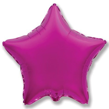 Воздушный шар звезда пурпурный 46см.