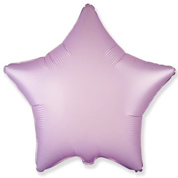 Воздушный шар звезда розовая сатин 46см.