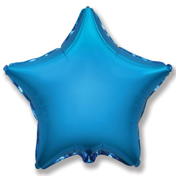 Воздушный шар звезда синяя 46см.