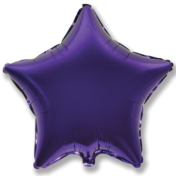 Воздушный шар звезда фиолетовая 46см.
