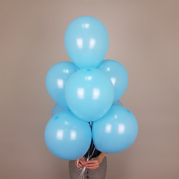 Воздушные шары с гелием голубые