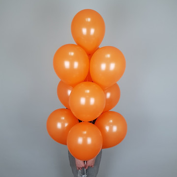 Воздушные шары с гелием оранжевый
