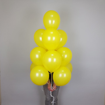 Воздушные шары с гелием желтые